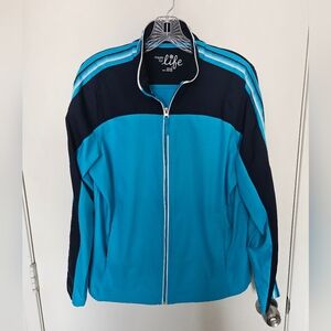 Made For Life Torquoise Athletic Jacket Size L